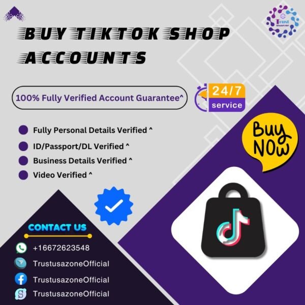 Buy Tiktok Shop Accounts